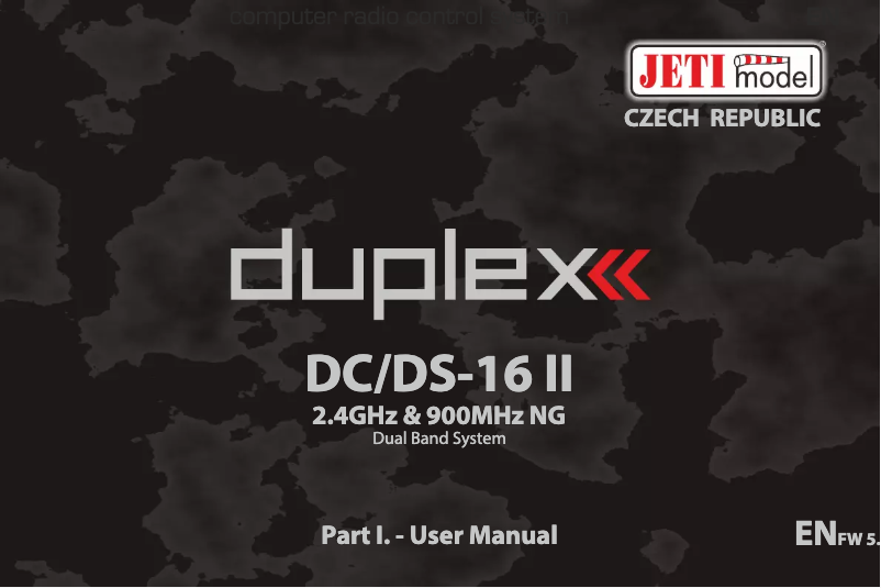 First page image of the manual for Duplex DC-16 II