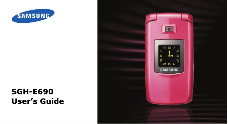 First page image of the manual for SGH-E690