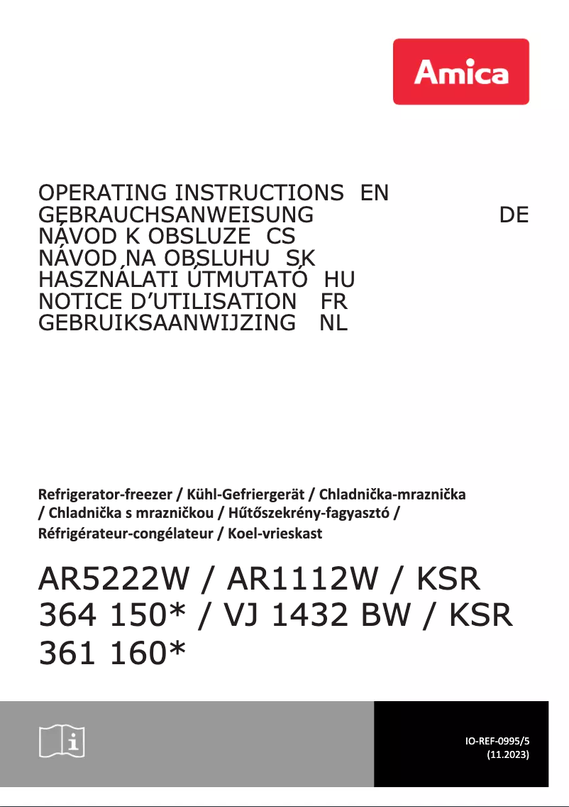 First page image of the manual for KSR 361 160 R