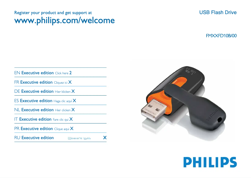 Page 1 of the manual User Manual Philips FM01FD10B