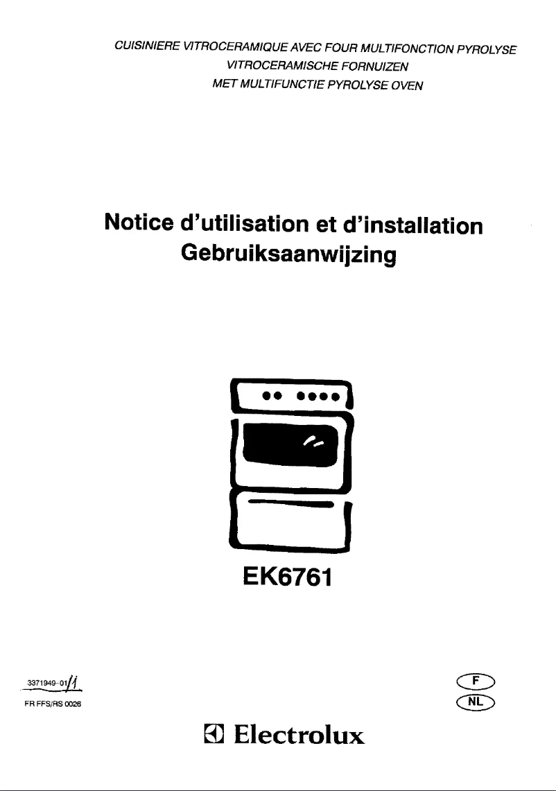 First page image of the manual for EK 6761 w