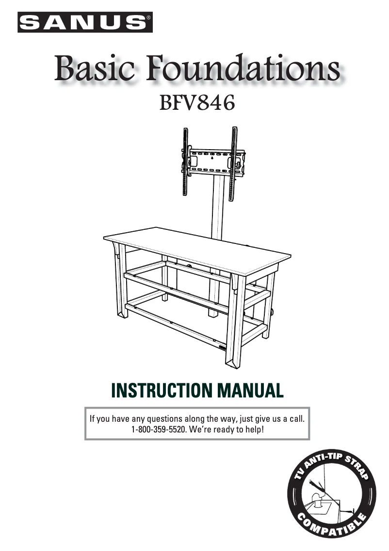 Page 1 of the manual User Manual Sanus BFV846