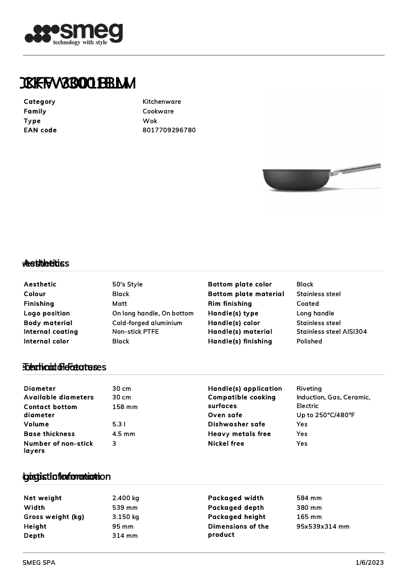 First page image of the manual for CKFW3001BLM