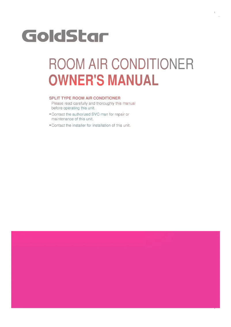 First page image of the manual for LS-A0560CL