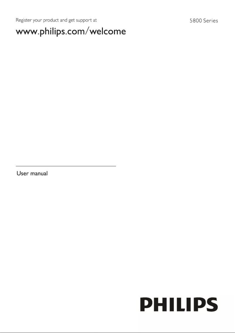 First page image of the manual for 32PHT5853