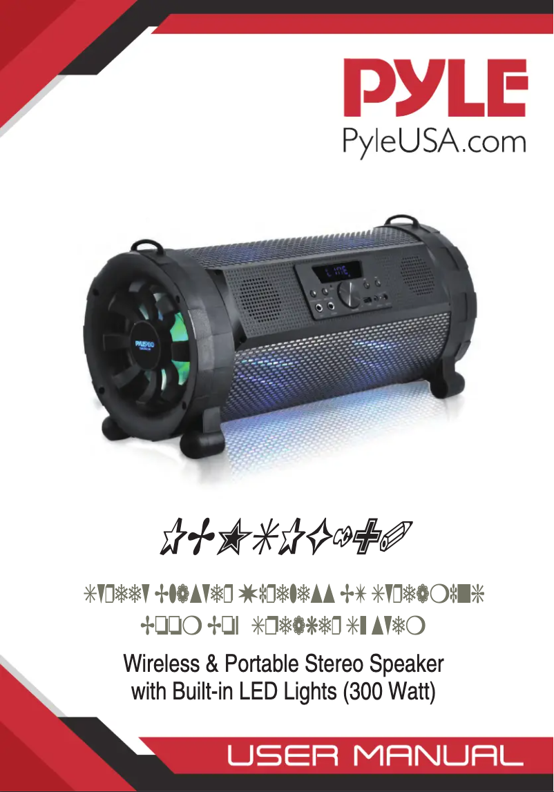 Page 1 of the manual User Manual Pyle Street Blaster PBMSPG190