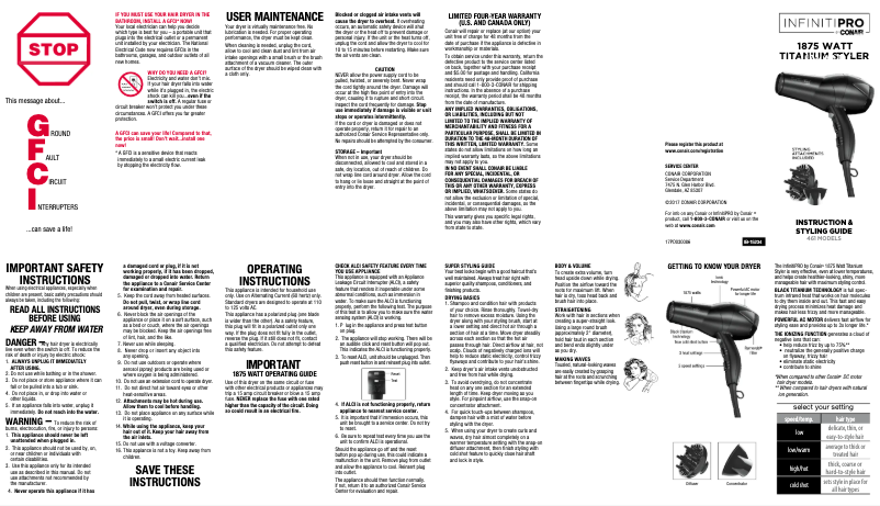 First page image of the manual for 461RN