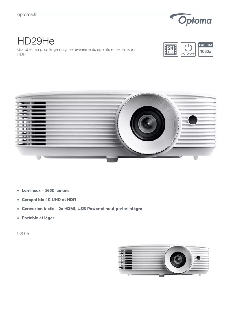 First page image of the manual for HD29He