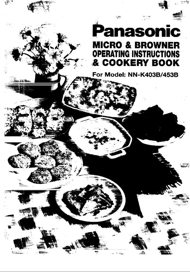 Page 1 of the manual User Manual Panasonic NN-K403