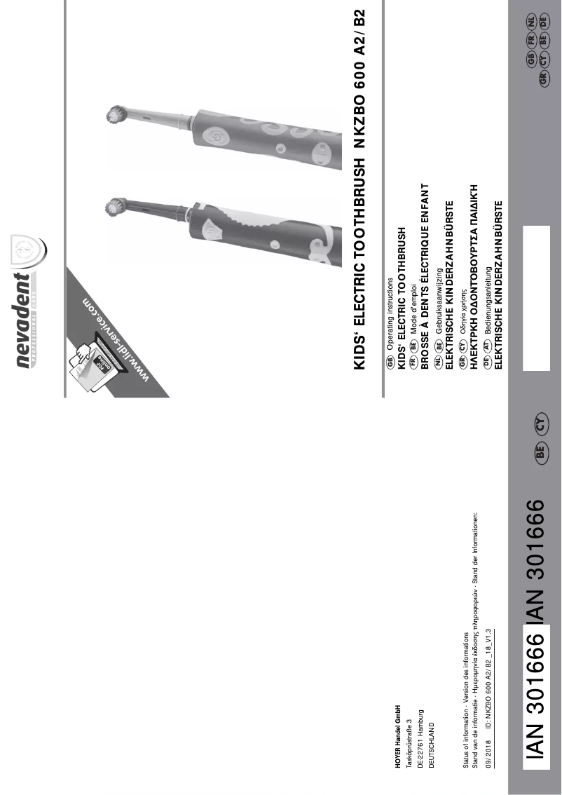 Page 1 of the manual User Manual Nevadent NKZ 3 A1