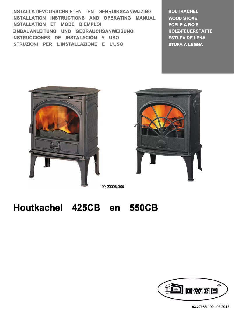 First page image of the manual for 550CB