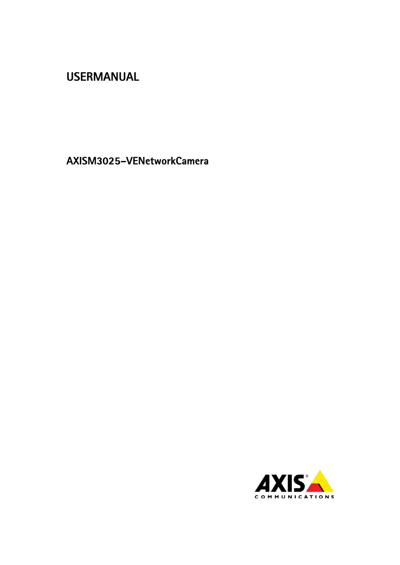 First page image of the manual for M3025