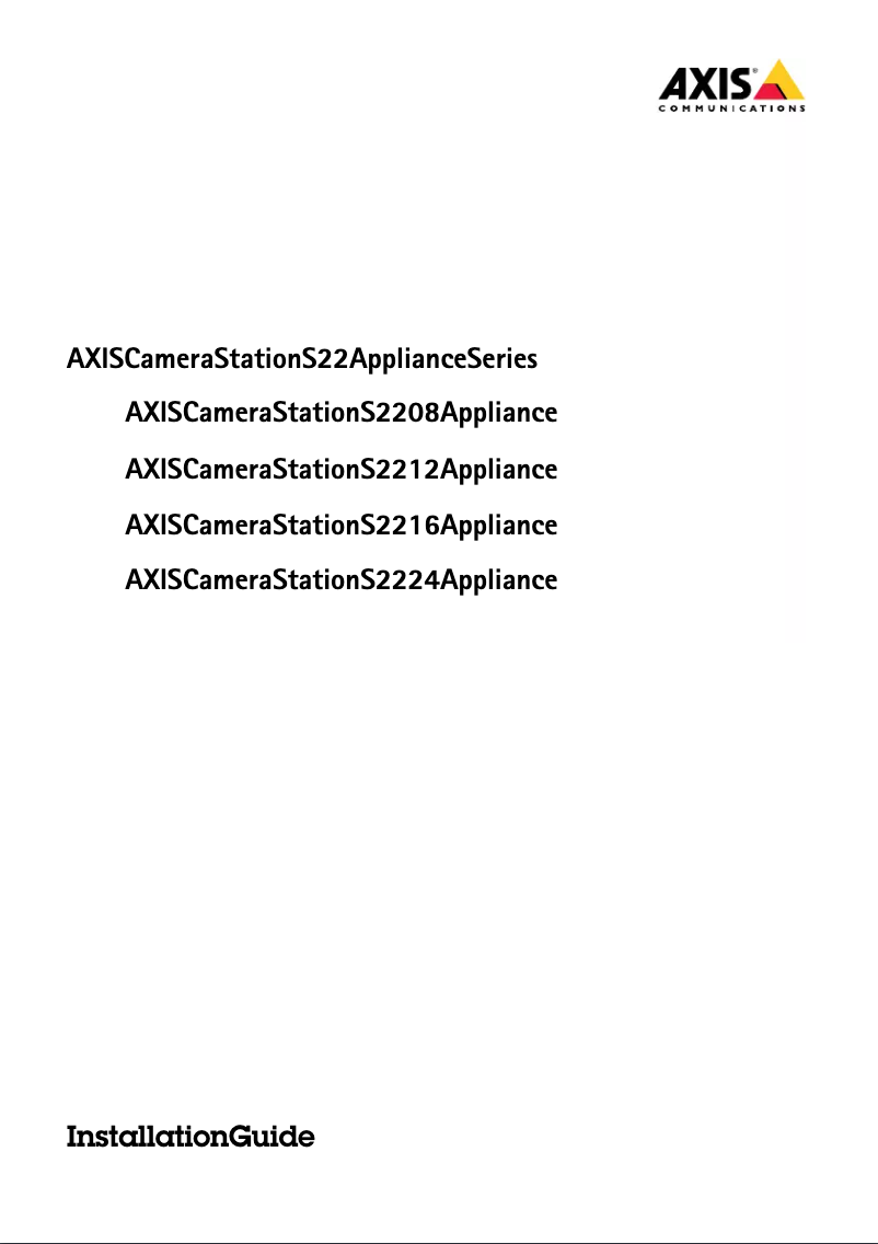 First page image of the manual for S2212