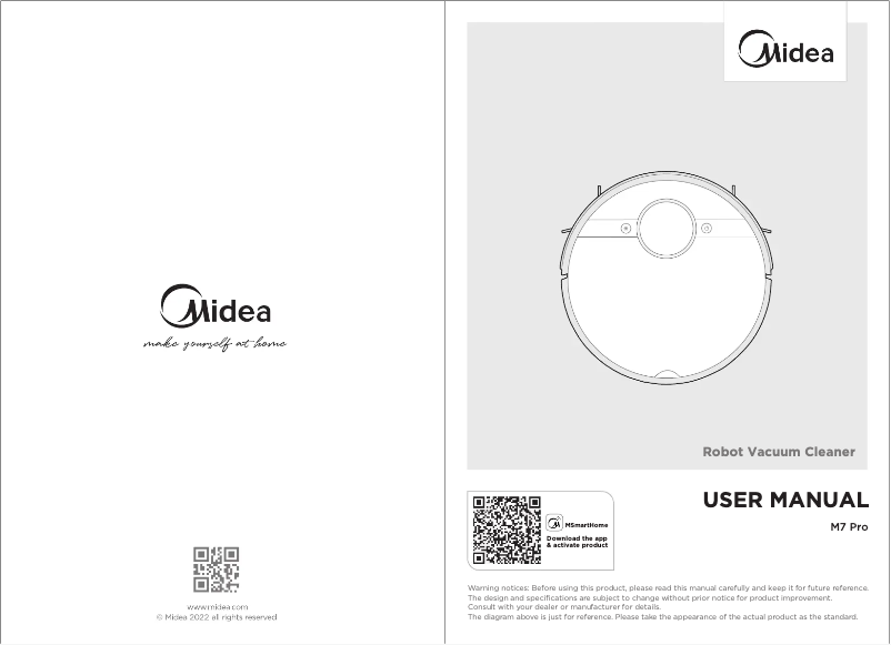 Page 1 of the manual User Manual Midea M7 Pro