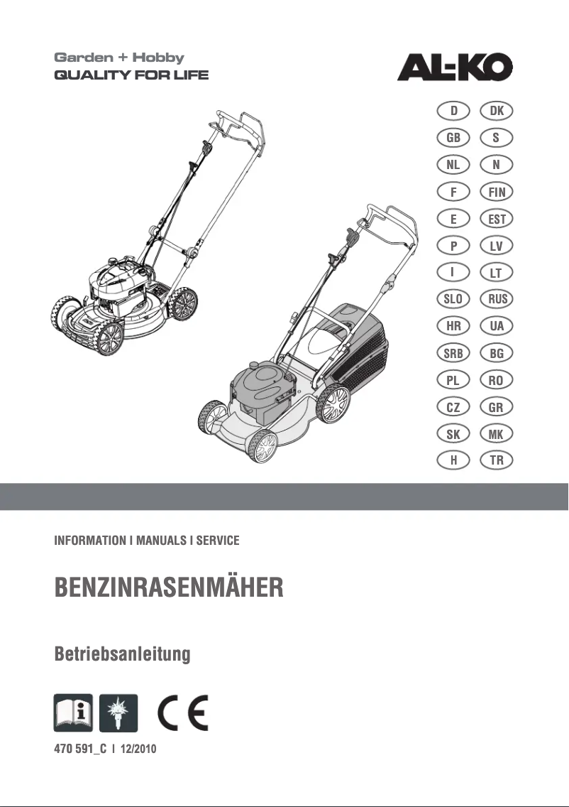 Page 1 of the manual User Manual AL-KO Comfort 51.0 P-A