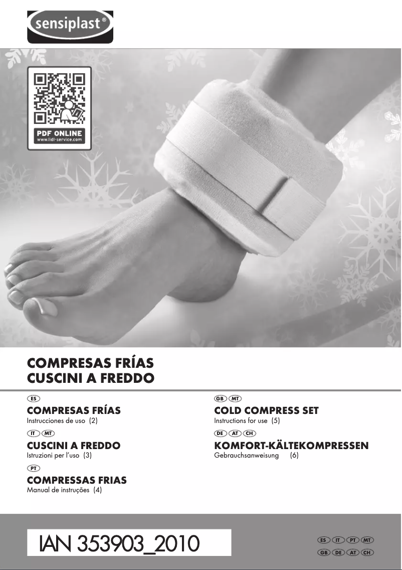 Page 1 of the manual User Manual Sensiplast IAN 353903