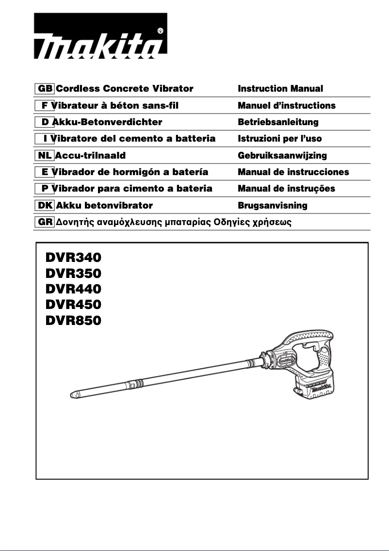 First page image of the manual for DVR350Z