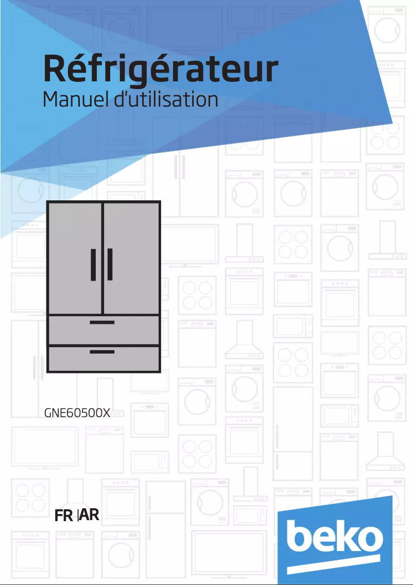 Page 1 of the manual User Manual Beko GNE60500X