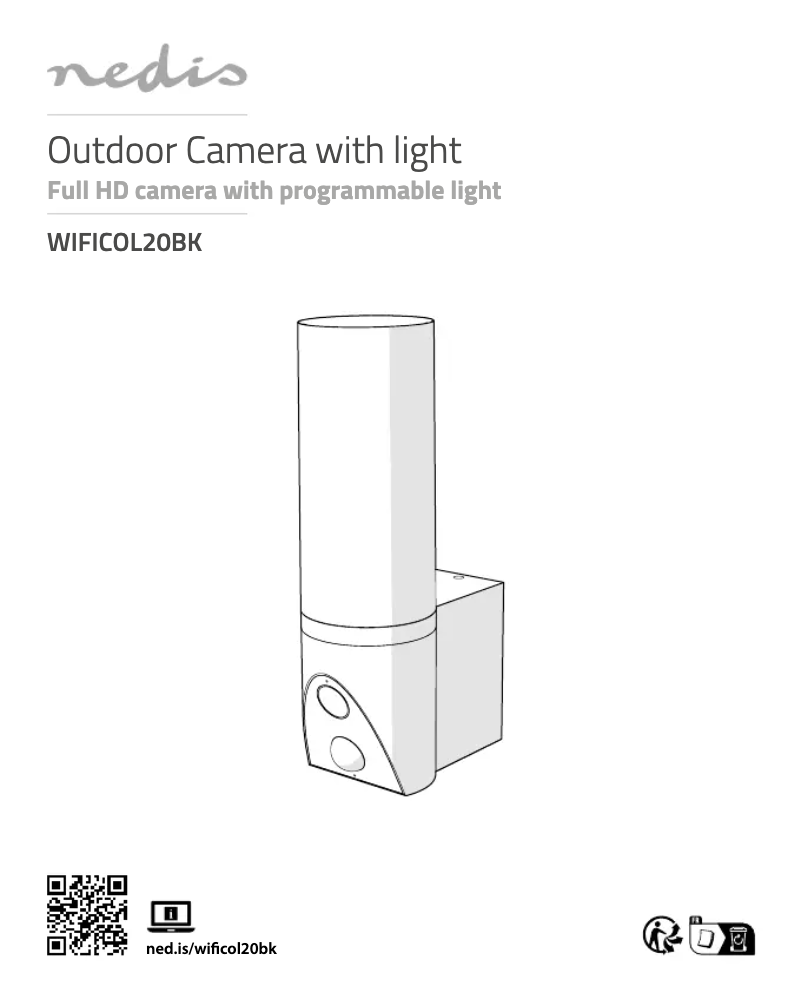 Page 1 of the manual User Manual Nedis WIFICOL20BK