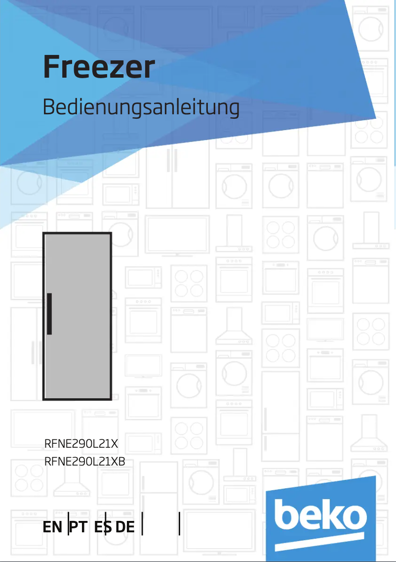 First page image of the manual for RFNE290L21XB