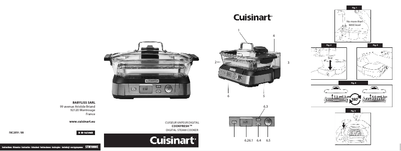 Page 1 of the manual User Manual Cuisinart STM-1000
