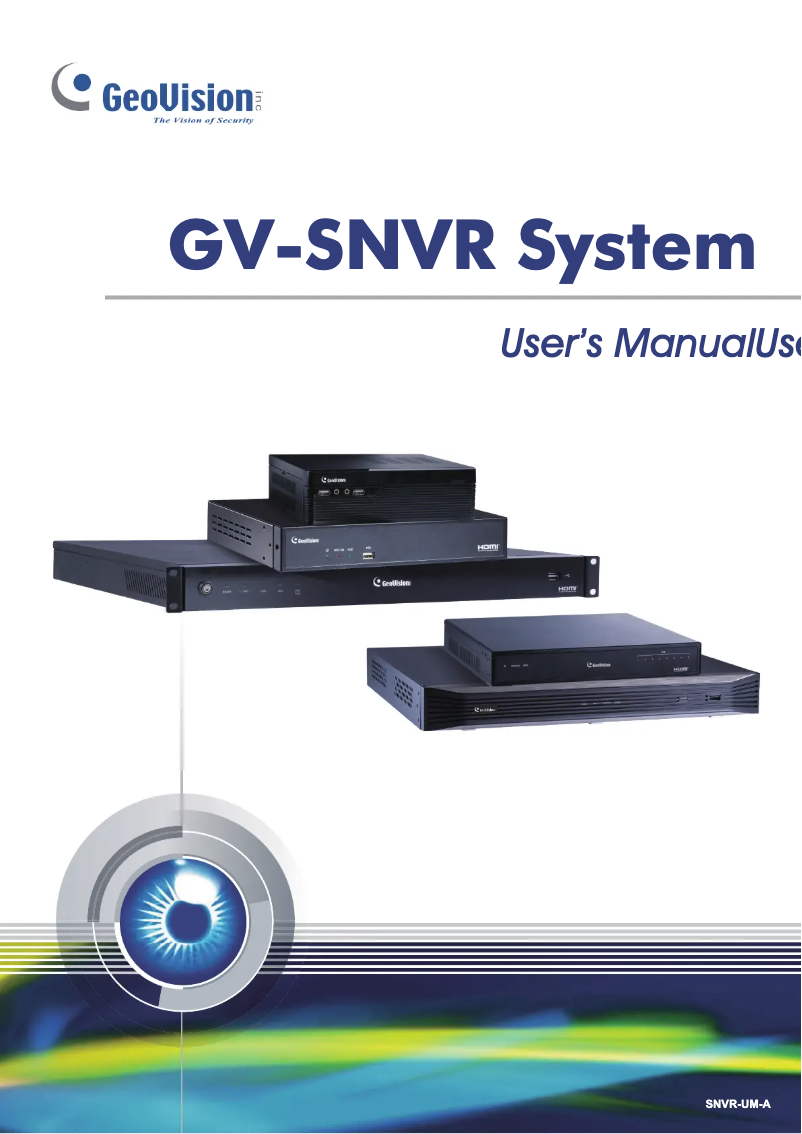 First page image of the manual for GV-SNVR1611