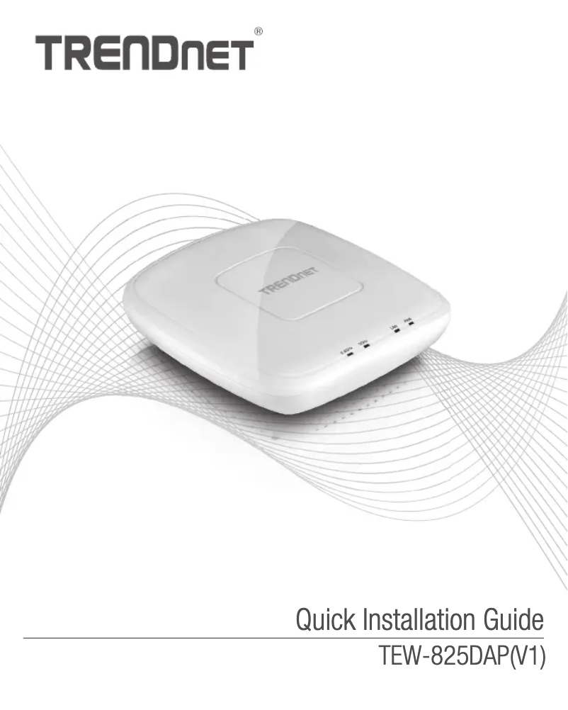 First page image of the manual for TEW-825DAP