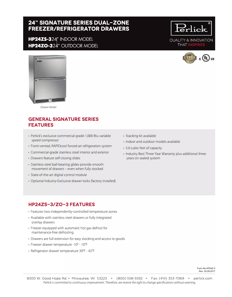 First page image of the manual for HP24ZO-3