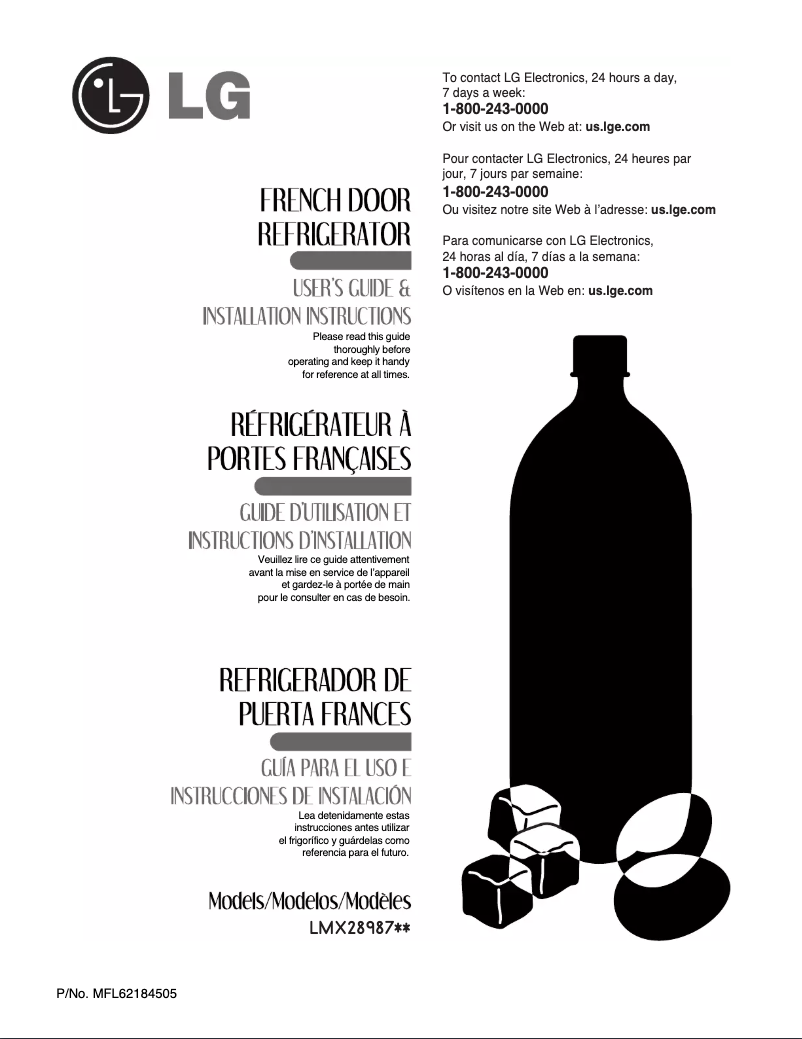 First page image of the manual for LMX28987ST