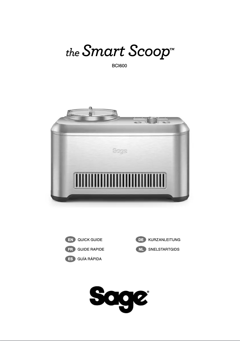 First page image of the manual for The Smart Scoop BCI600