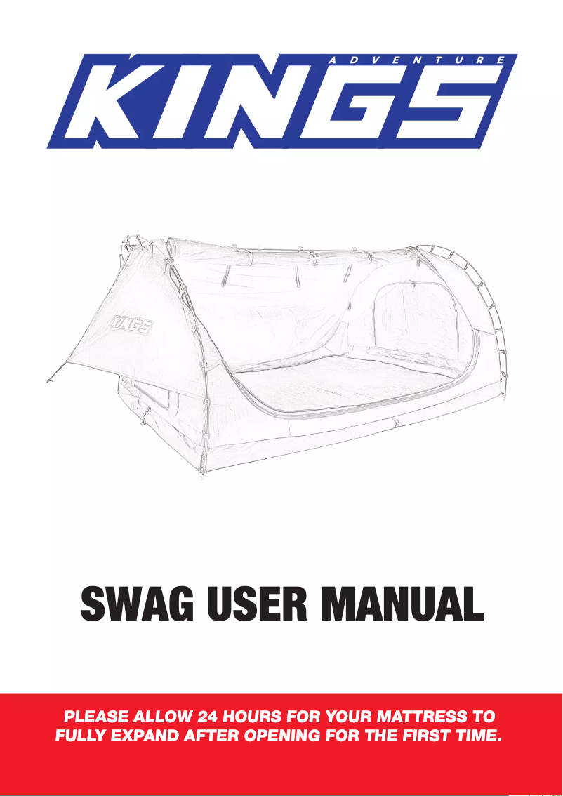 Page 1 of the manual User Manual Adventure Kings Swag