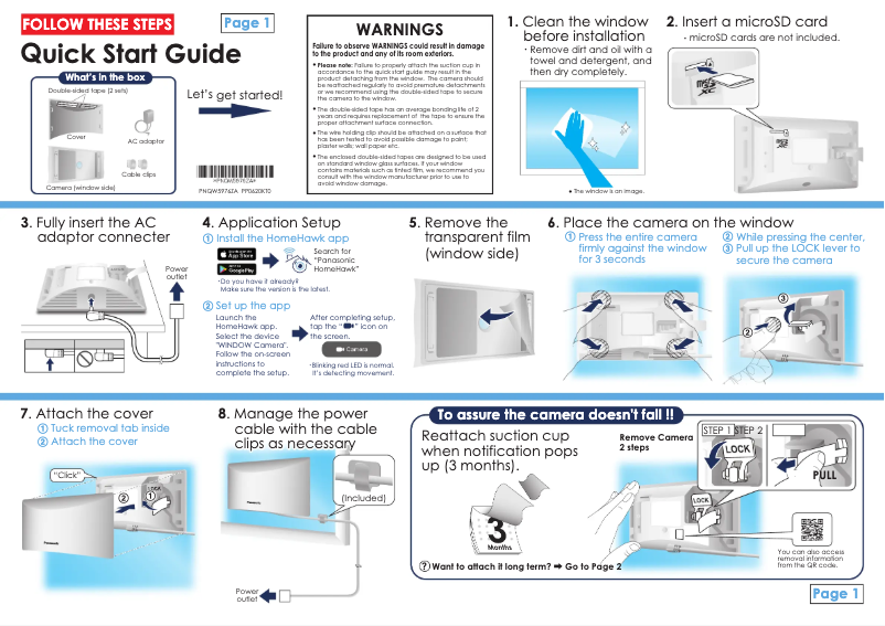 First page image of the manual for KX-HNC500