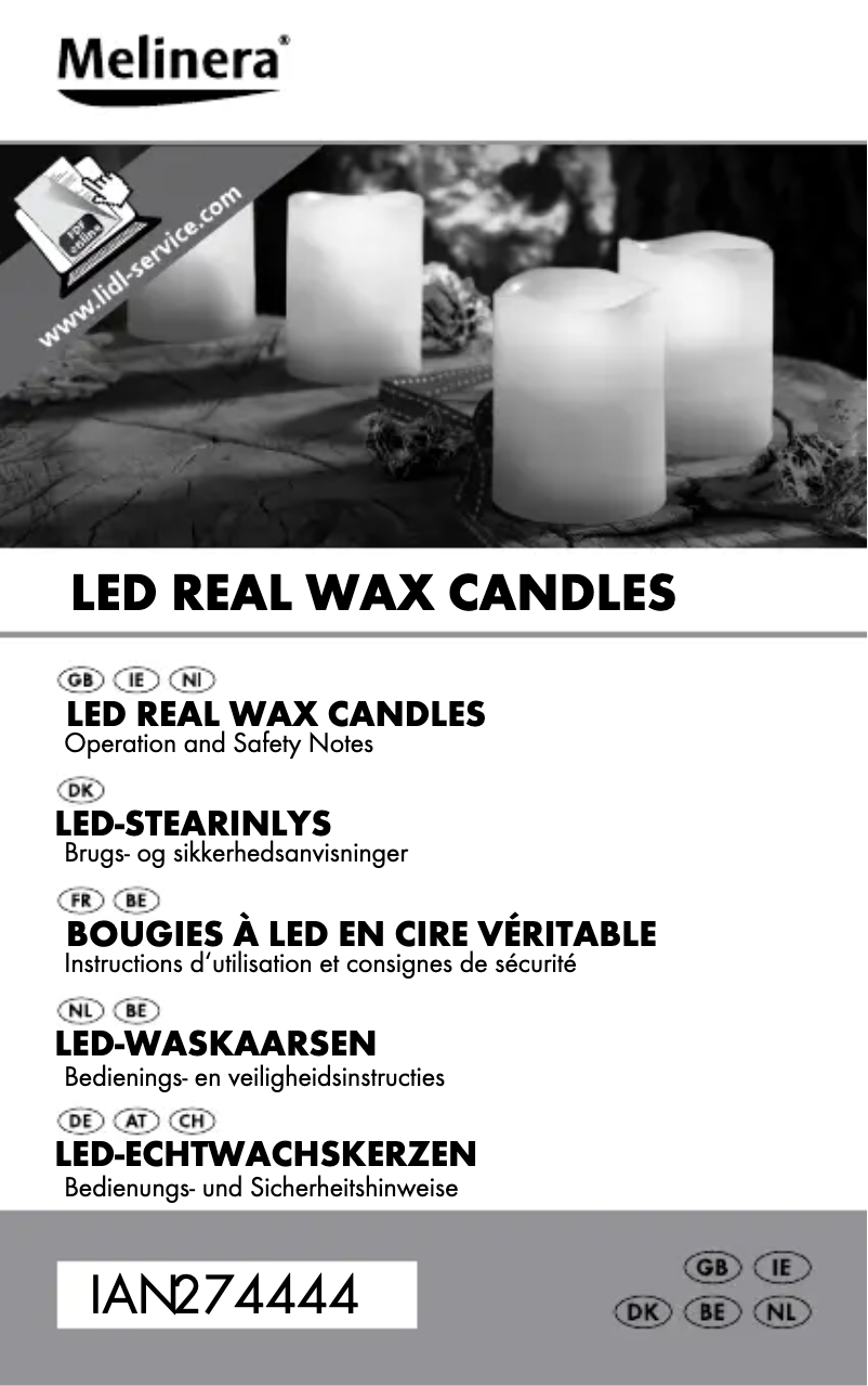 First page image of the manual for IAN 274444