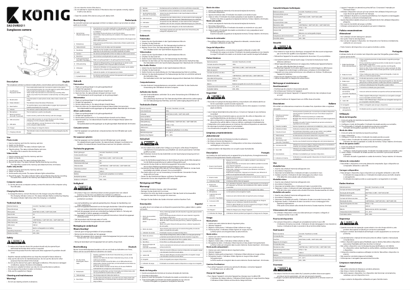 First page image of the manual for SAS-DVRSG11