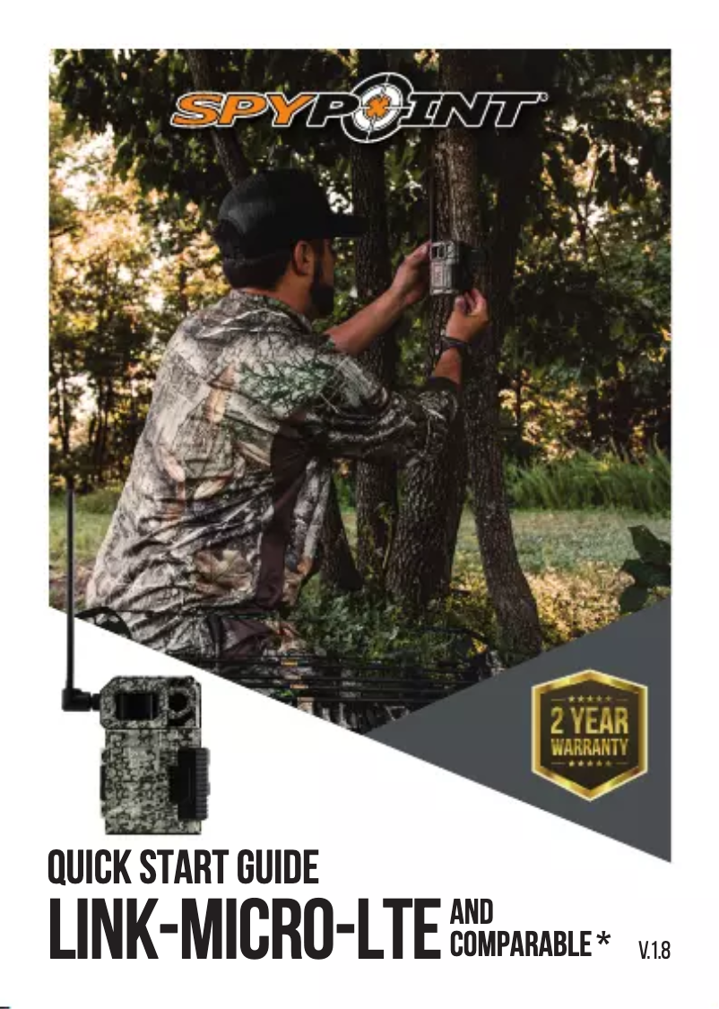 Page 1 of the manual User Manual Spypoint Link-Micro-LTE