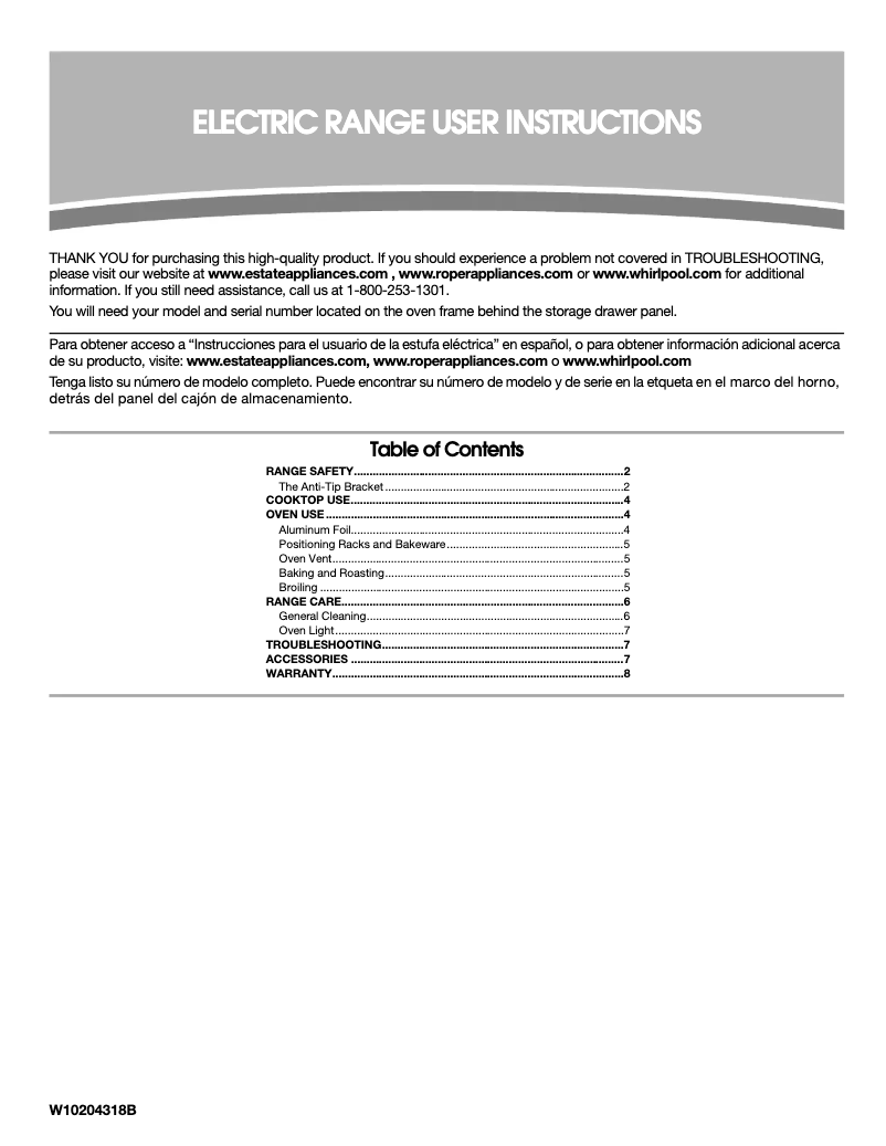 Image de la première page du manuel de l'appareil FEP310VQ