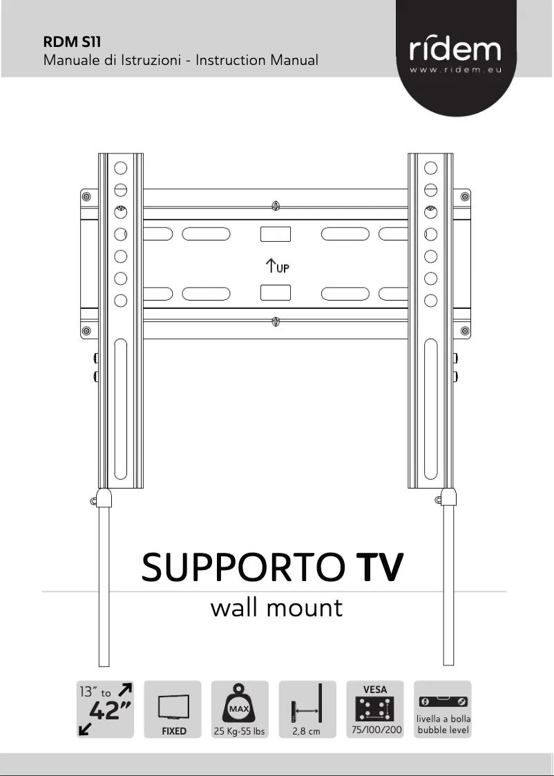 First page image of the manual for RDM S11