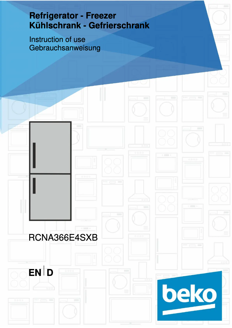 First page image of the manual for RCNA366E4SXB