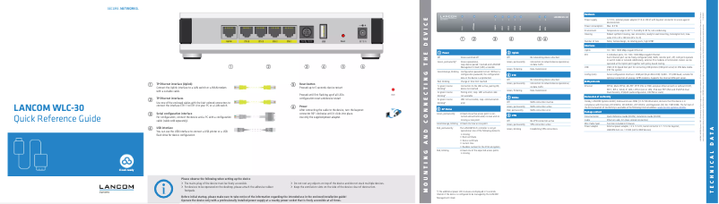 Image de la première page du manuel de l'appareil WLC-30