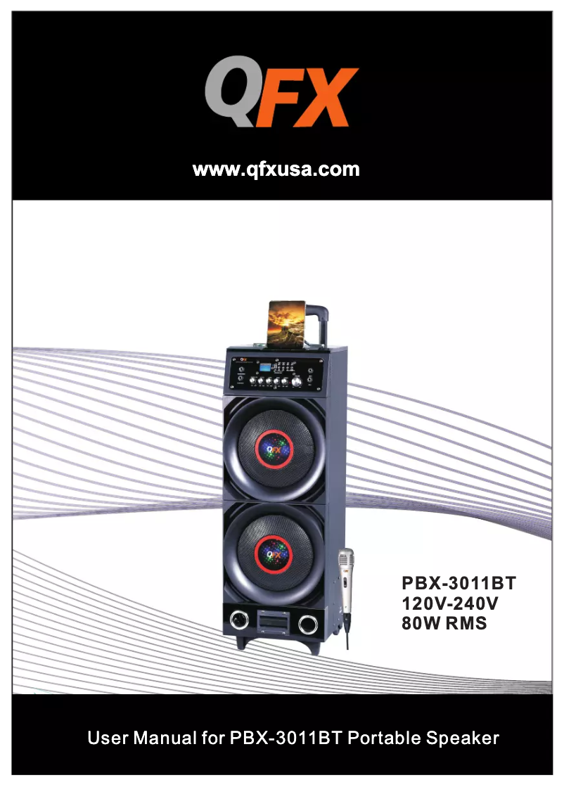 Page 1 of the manual User Manual QFX PBX-3011BT