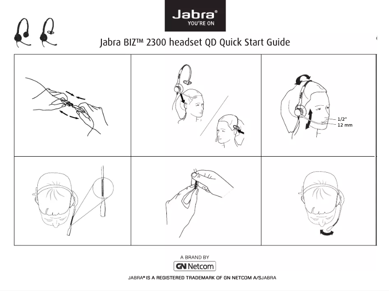 Page 1 of the manual User Manual Jabra BIZ 2300 QD Duo