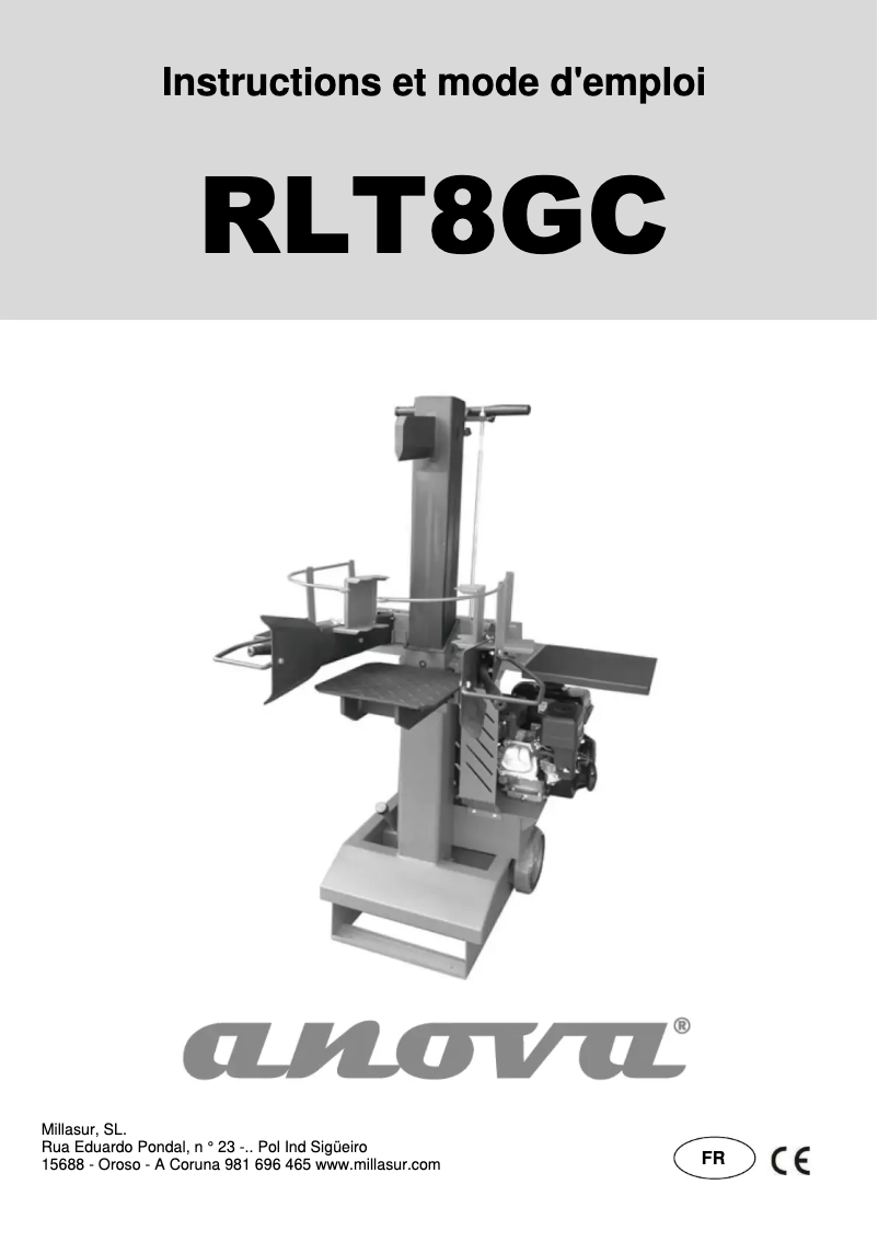 First page image of the manual for RLT8GC