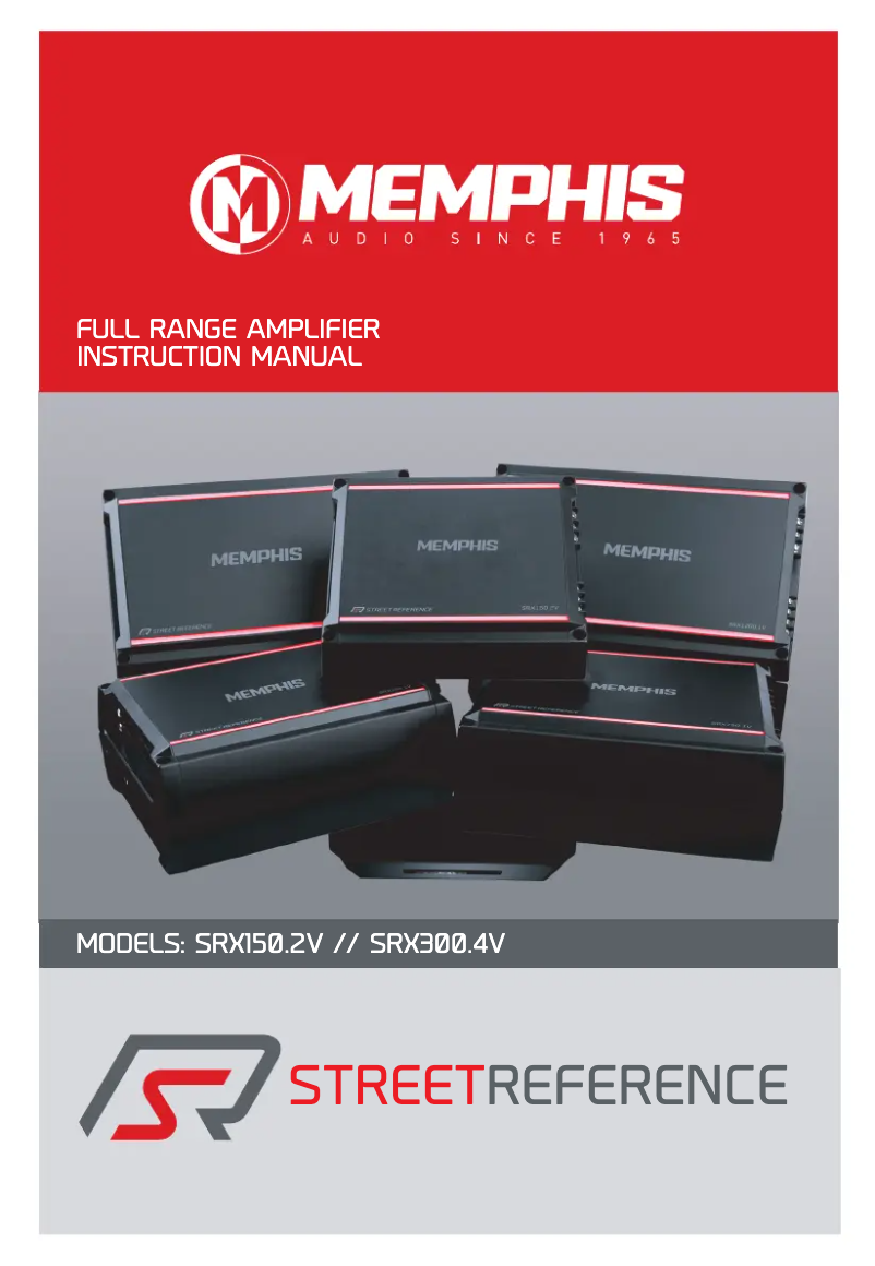 First page image of the manual for SRX300.4V