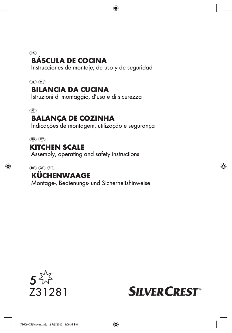 Page 1 of the manual User Manual SilverCrest IAN 75609