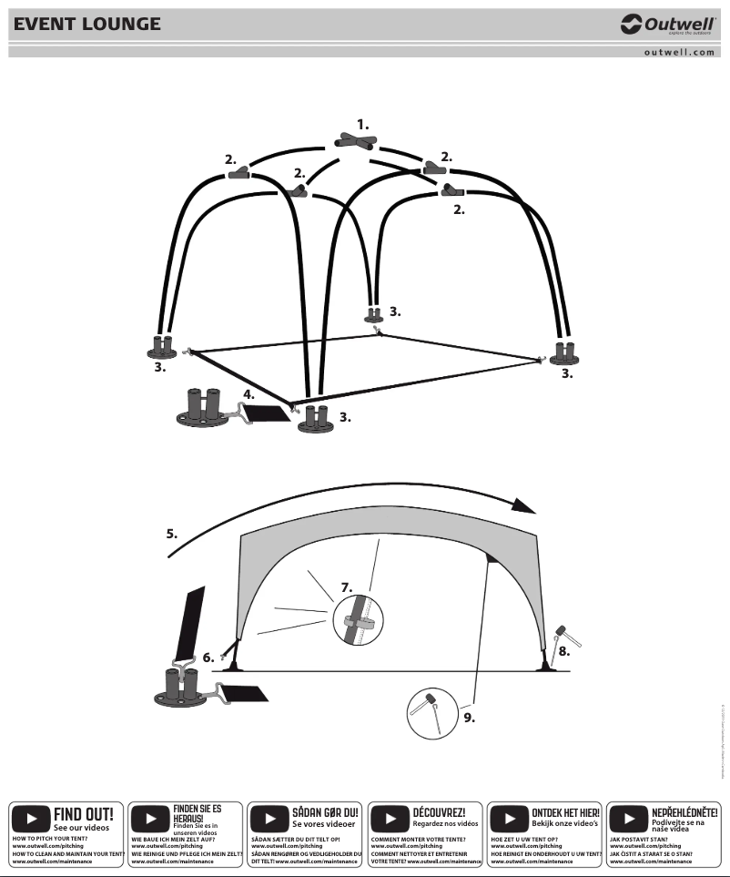Page 1 of the manual User Manual Outwell Event Lounge L