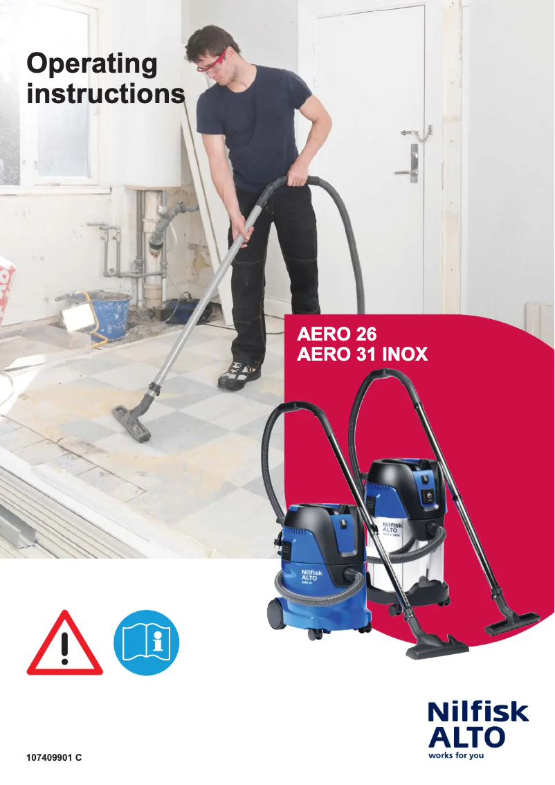 Page 1 of the manual User Manual Nilfisk AERO 31-21 PC INOX