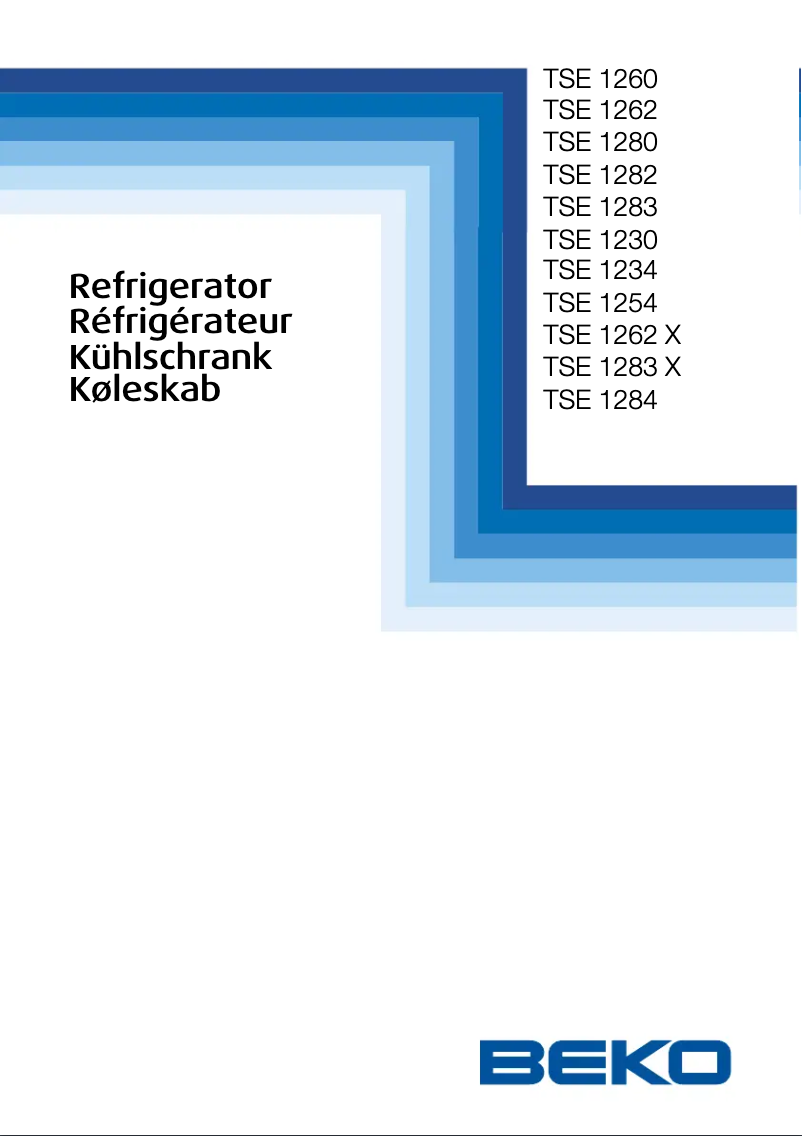 Page 1 of the manual User Manual Beko TSE 1262