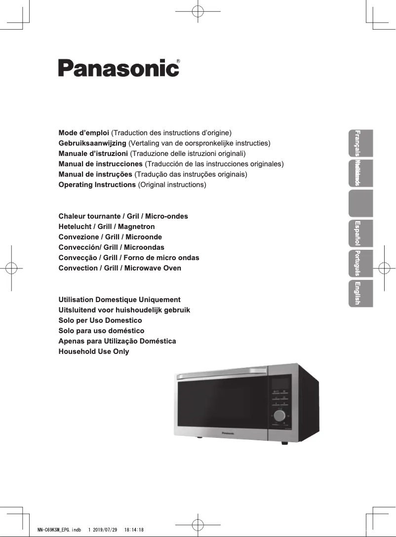 Page 1 of the manual User Manual Panasonic NN-C69KSM