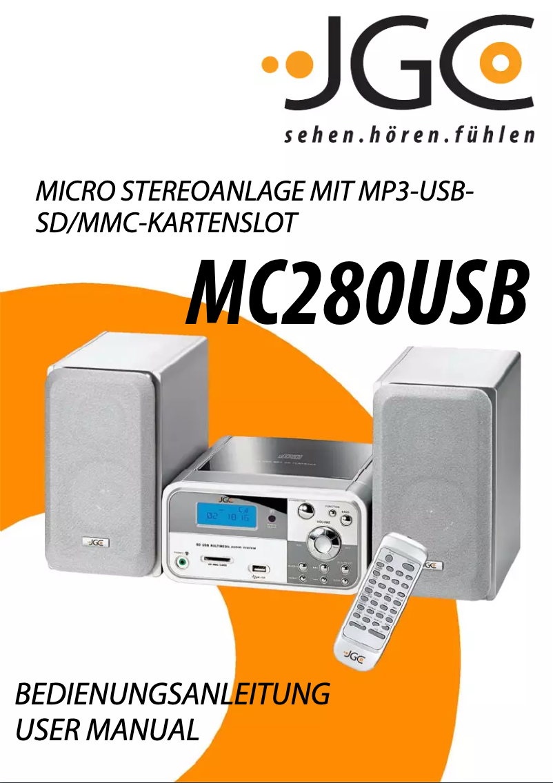 First page image of the manual for MC280USB