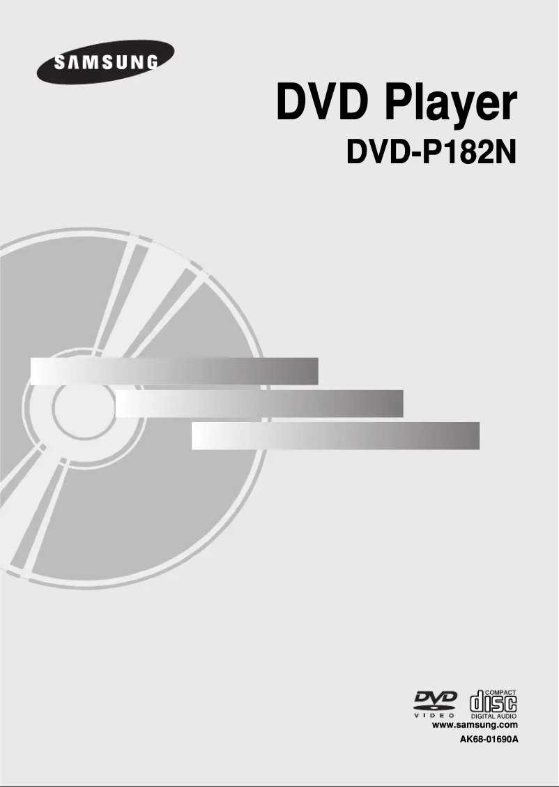Page 1 of the manual User Manual Samsung DVD-P182N